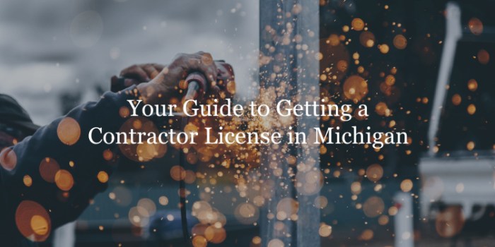 Michigan maintenance and alteration contractor license