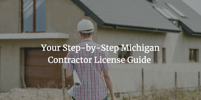 Michigan maintenance and alteration contractor license